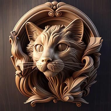 3D model cat (STL)